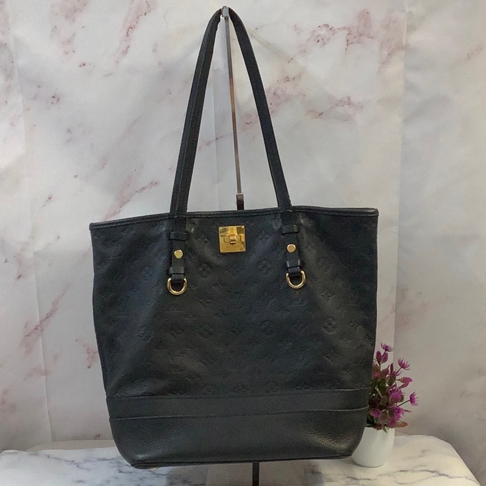 GUC Louis Vuitton Monogram Black Empreinte Citadines Tote